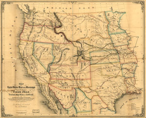 Trails West Map 1859 Link